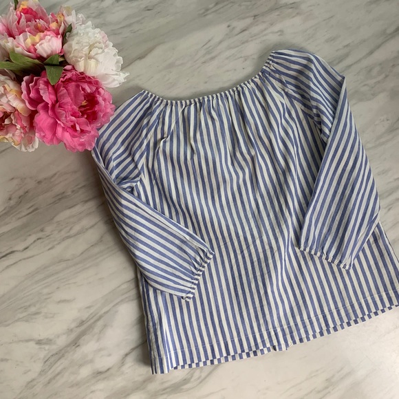 NWOT - Gap girls striped peasant top - Picture 4 of 4